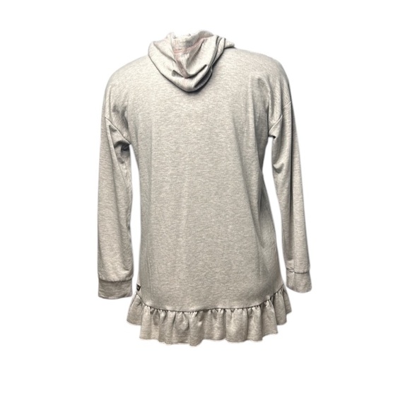 Matilda Jane Gotta Run Tunic Chic Gray Hoodie with Peach Tone Drawstrings Sz 2X - Picture 3 of 17